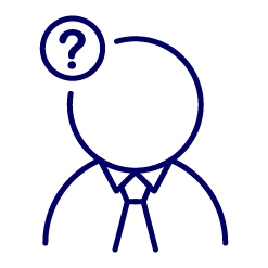 graphic of man in business suit with question mark