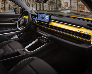 Jeep Avenger lease car interior