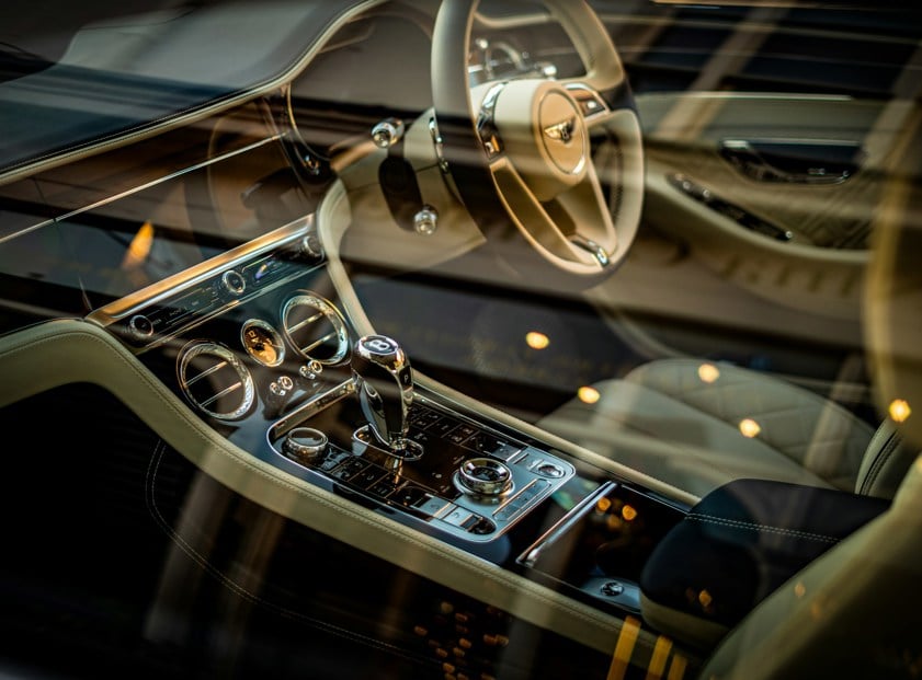 Interior of a Bentley Continental GT