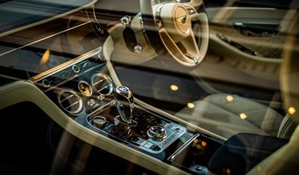 Interior of a Bentley Continental GT