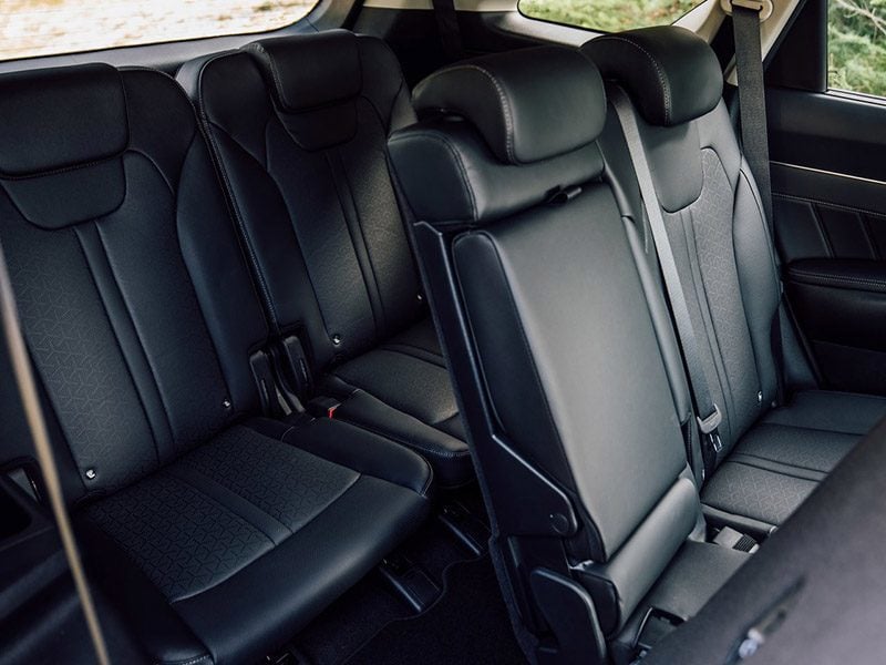 Back seats of a Kia Sorento