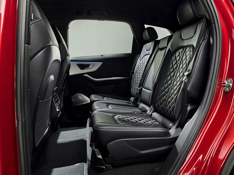 Back seats of an Audi Q7