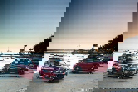 The Peugeot 308 GTi at quayside