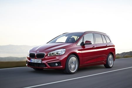 The new BMW 2 Series Gran Tourer on the raod