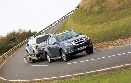The new Isuzu D-Max pulling power on the road