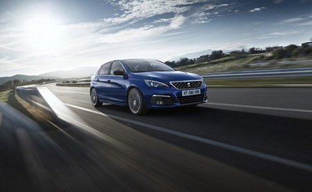 The new Peugeot 308 on the road