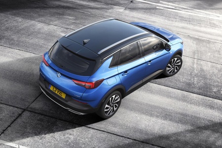 The new Vauxhall Grandland X overhead view