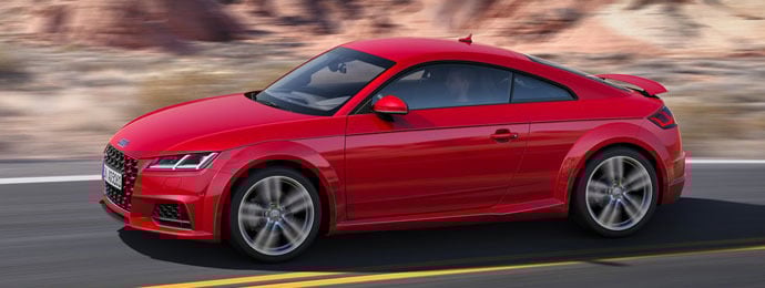Audi tt coupe driving