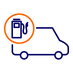 van with lockable fuel filler cap