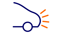 graphic of the car lights