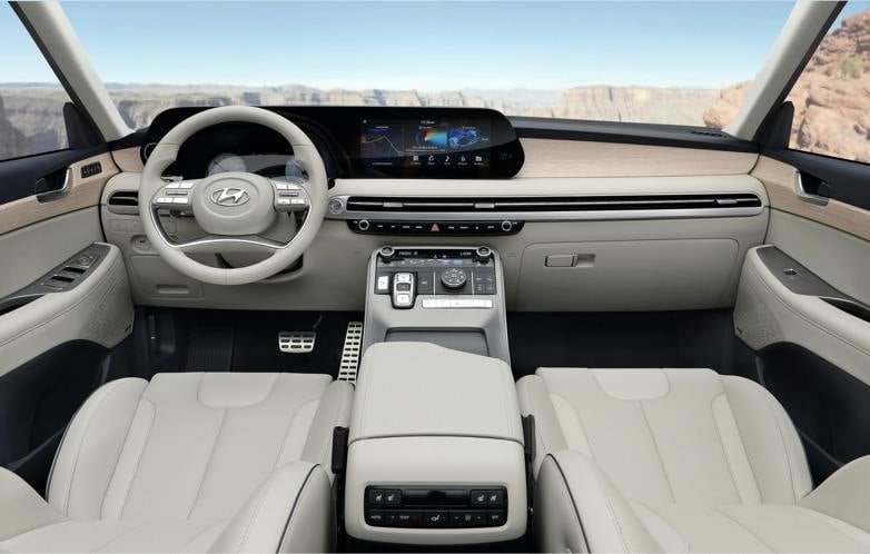 Interior of Hyundai Palisade