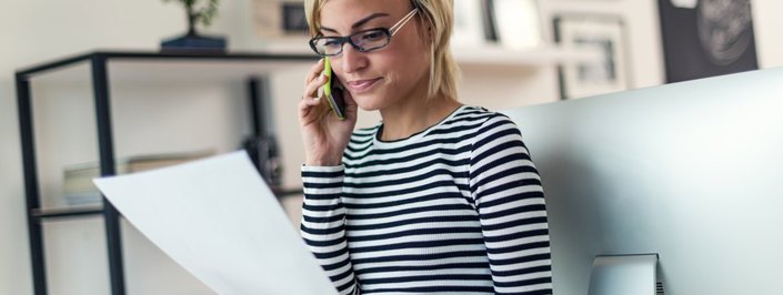 woman on the phone