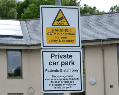 close up of parking sign