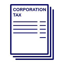 graphic of corporation tax documents