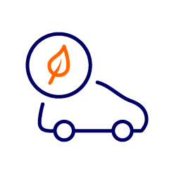 graphic of electric car