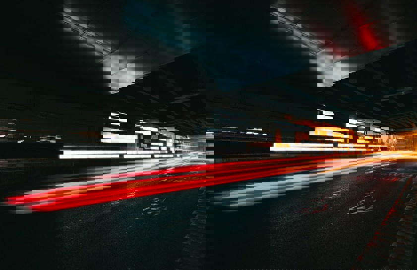 car timelapse at night