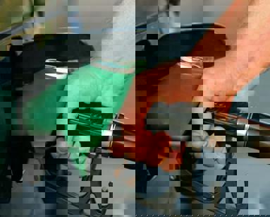 close up of fuel pump