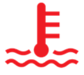 Engine cooling warning light
