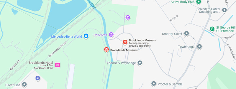 Brooklands Museum on map
