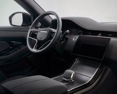 Land Rover Range Rover Evoque lease car dashboard