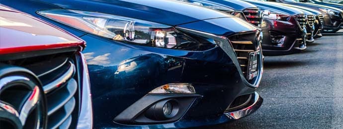 cars lined up