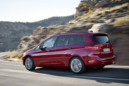 The new BMW 2 Series Gran Tourer on mountain roads 