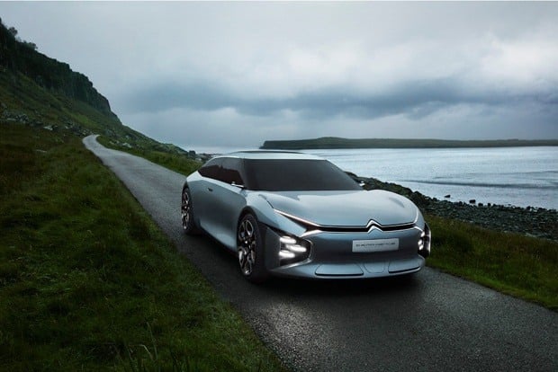 Citroen CEXPERIENCE on a test run on the road