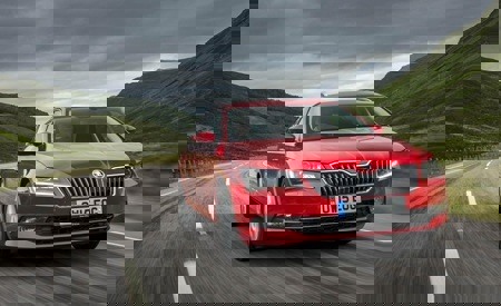 Skoda Superb on the road