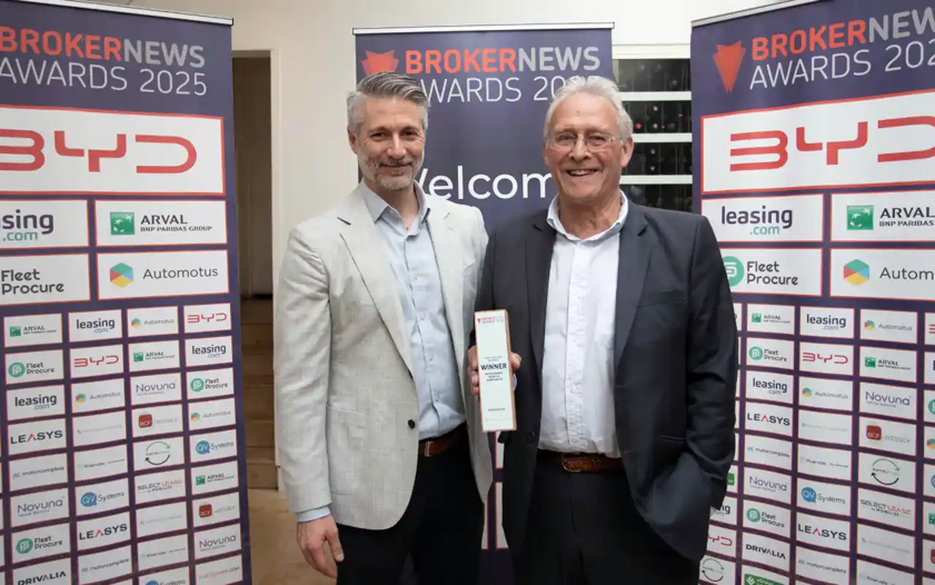 Keith Hawes, Director of Nationwide Vehicle Contracts, collecting the award. Photo Credit: Alastair Hilton