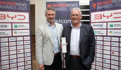 Keith Hawes, Director of Nationwide Vehicle Contracts, collecting the award. Photo Credit: Alastair Hilton