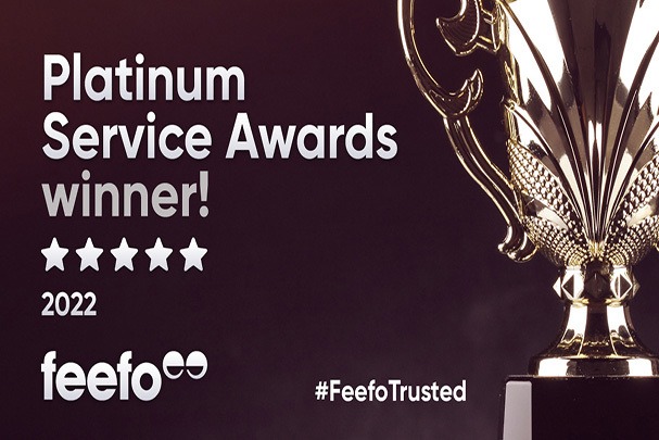 An image of the Feefo 2022 awards, showcasing the company's commitment to customer service and satisfaction.