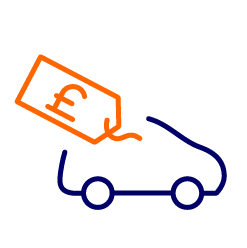 graphic of car with price tag