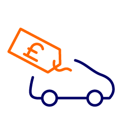 graphic of car with price tag