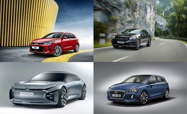 Just some of the cars featuring at this year's Paris Motor Show