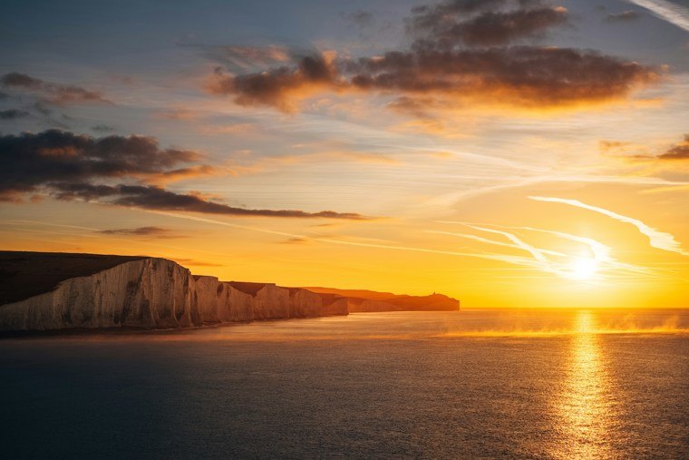 The Seven Sisters Cliffs at sunrise