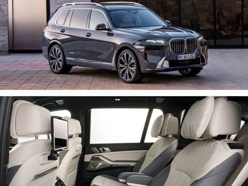 BMW X7 interior and exterior