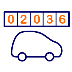 graphic of car mileage