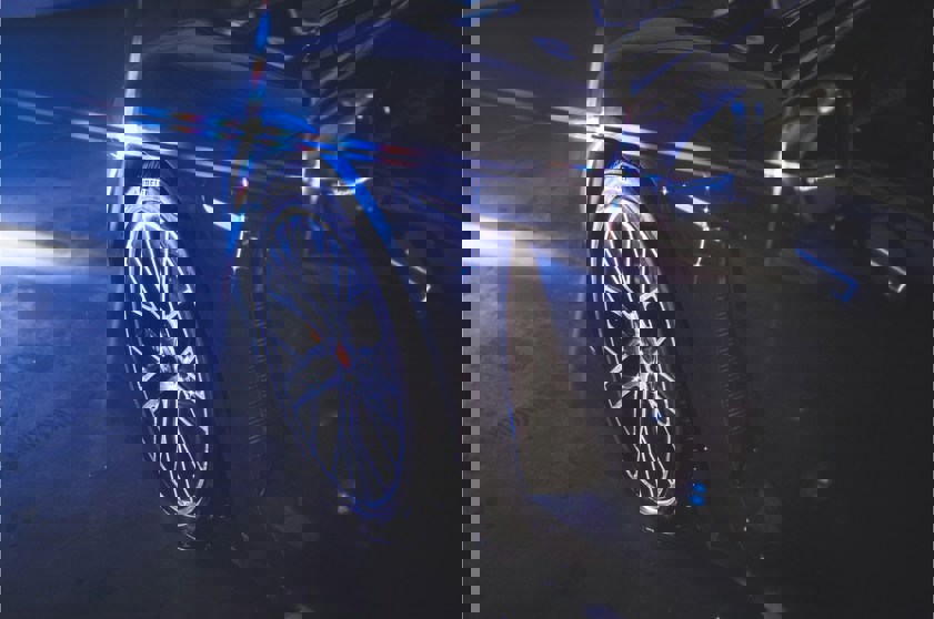 Car reflecting light