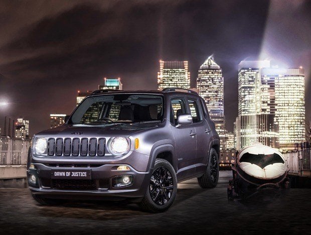 New Limited Edition Jeep Renegade Launched to Coincide with Batman v Superman film Dawn of Justice