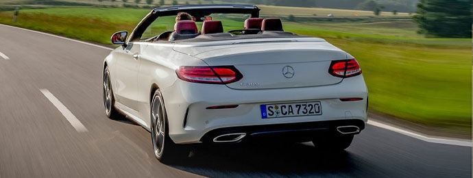 Mercedes-benz c class cabriolet driving