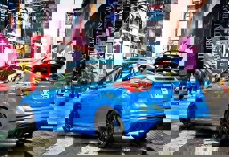 The rear view of the All-new Ford Focus RS