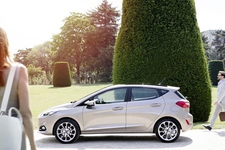 The all new Ford Fiesta side view