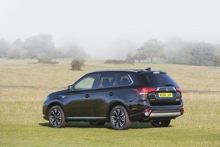 The new Mitsubishi Outlander PHEV Juro Rear View