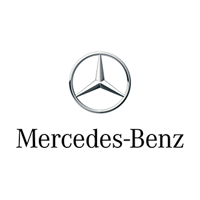mercedes-benz logo on white background