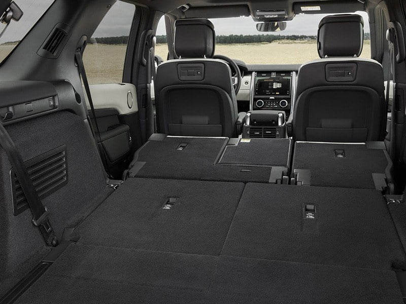 land rover discovery 2021 boot space with rear seats folded