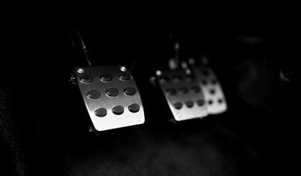 Metallic car pedals