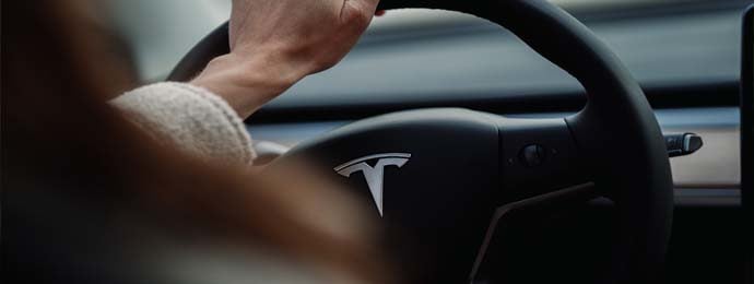 Tesla steering wheel
