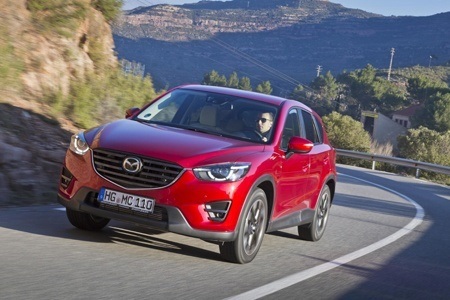 Mazda CX-5 on the road