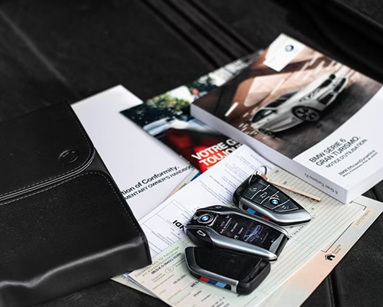 car keys and car documents