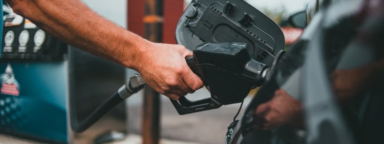 Someone fuelling up their vehicle